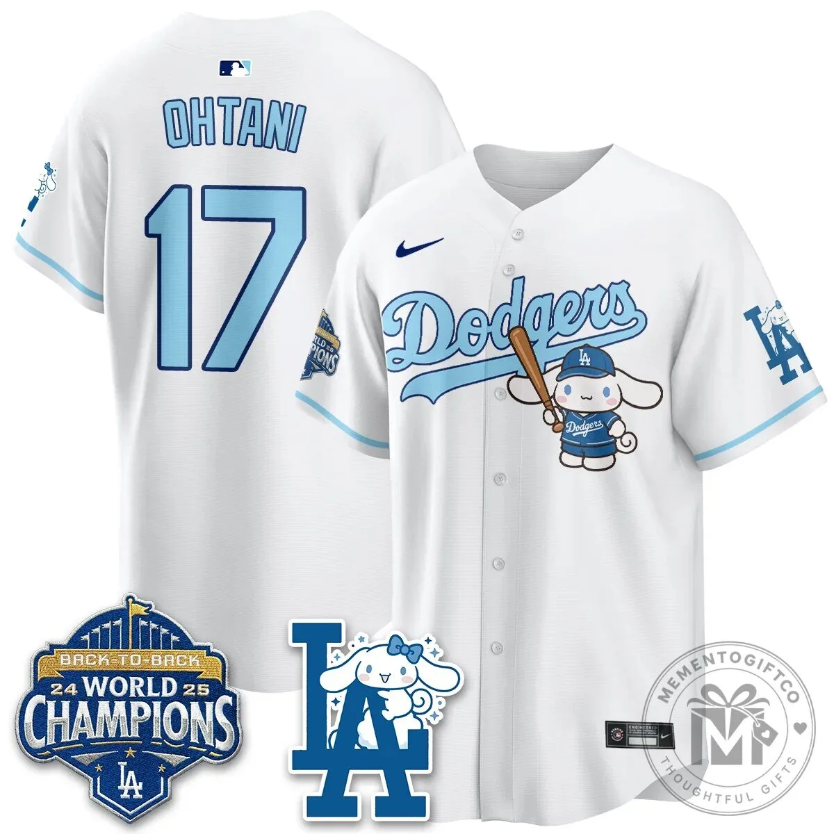 Los Angeles Dodgers Shohei Ohtani Cinnamoroll Edition Baseball Jersey