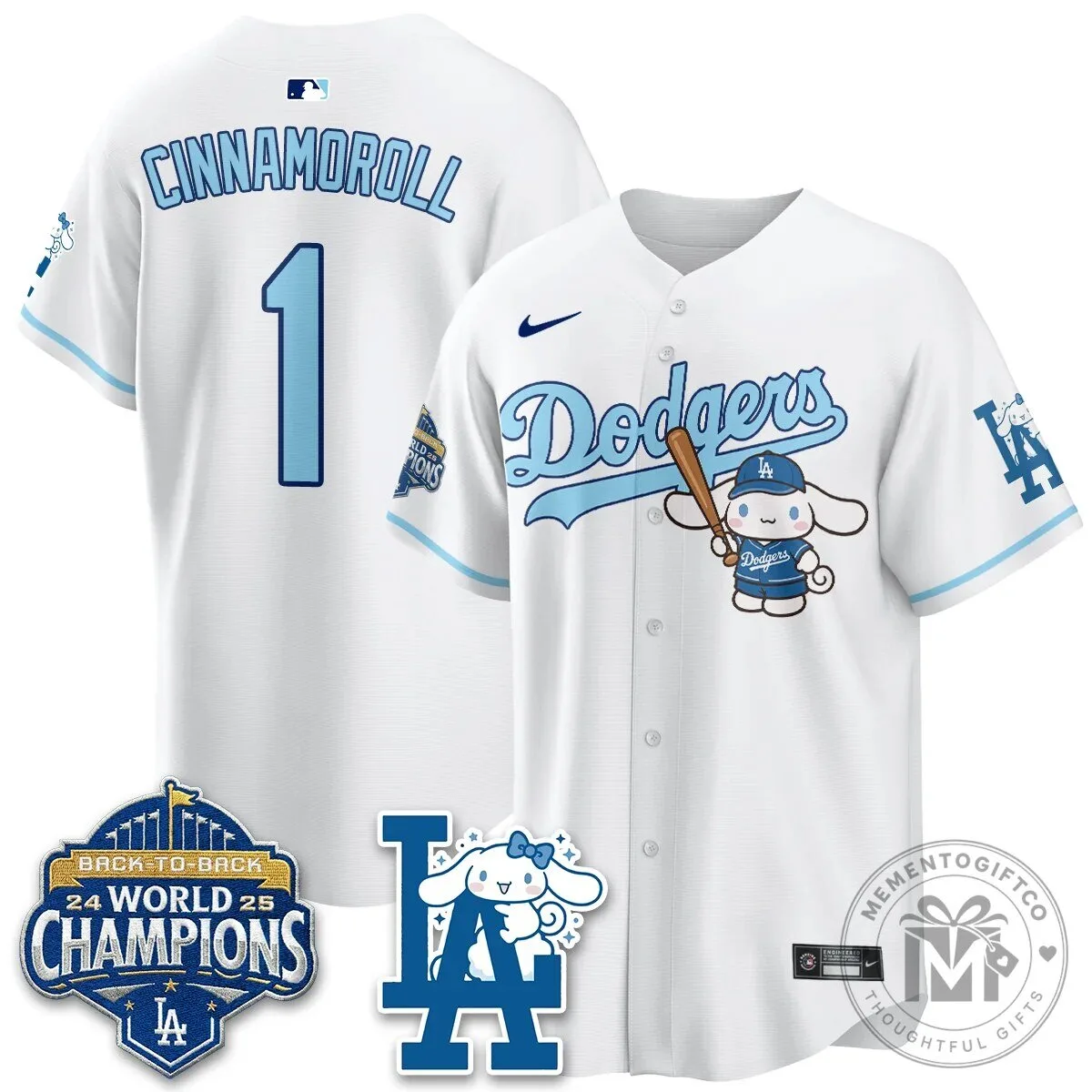 Los Angeles Dodgers Shohei Ohtani Cinnamoroll Edition Baseball Jersey 51 Los Angeles Dodgers Shohei Ohtani Cinnamoroll Edition Baseball Jersey