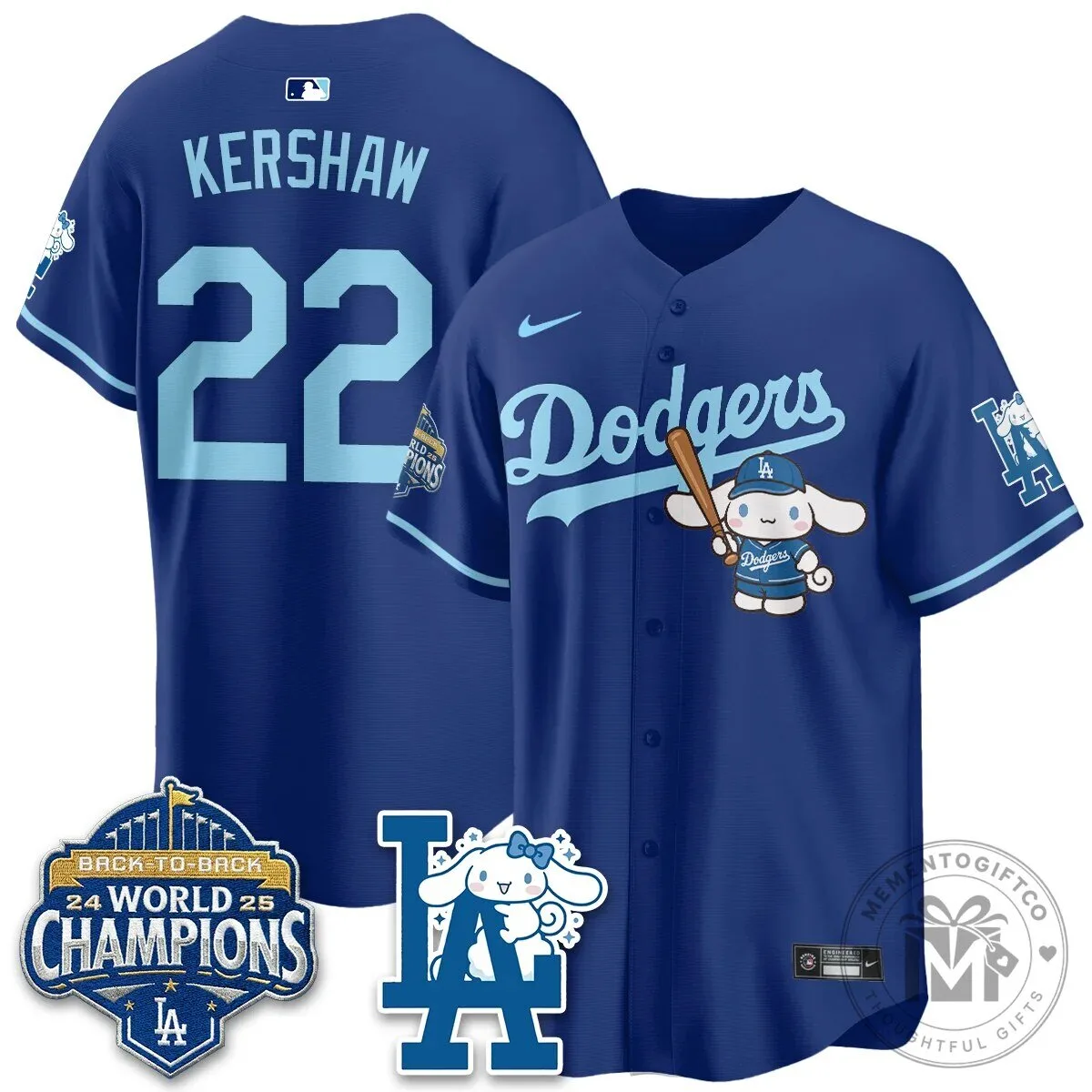 Los Angeles Dodgers Shohei Ohtani Cinnamoroll Edition Baseball Jersey 53 Los Angeles Dodgers Shohei Ohtani Cinnamoroll Edition Baseball Jersey