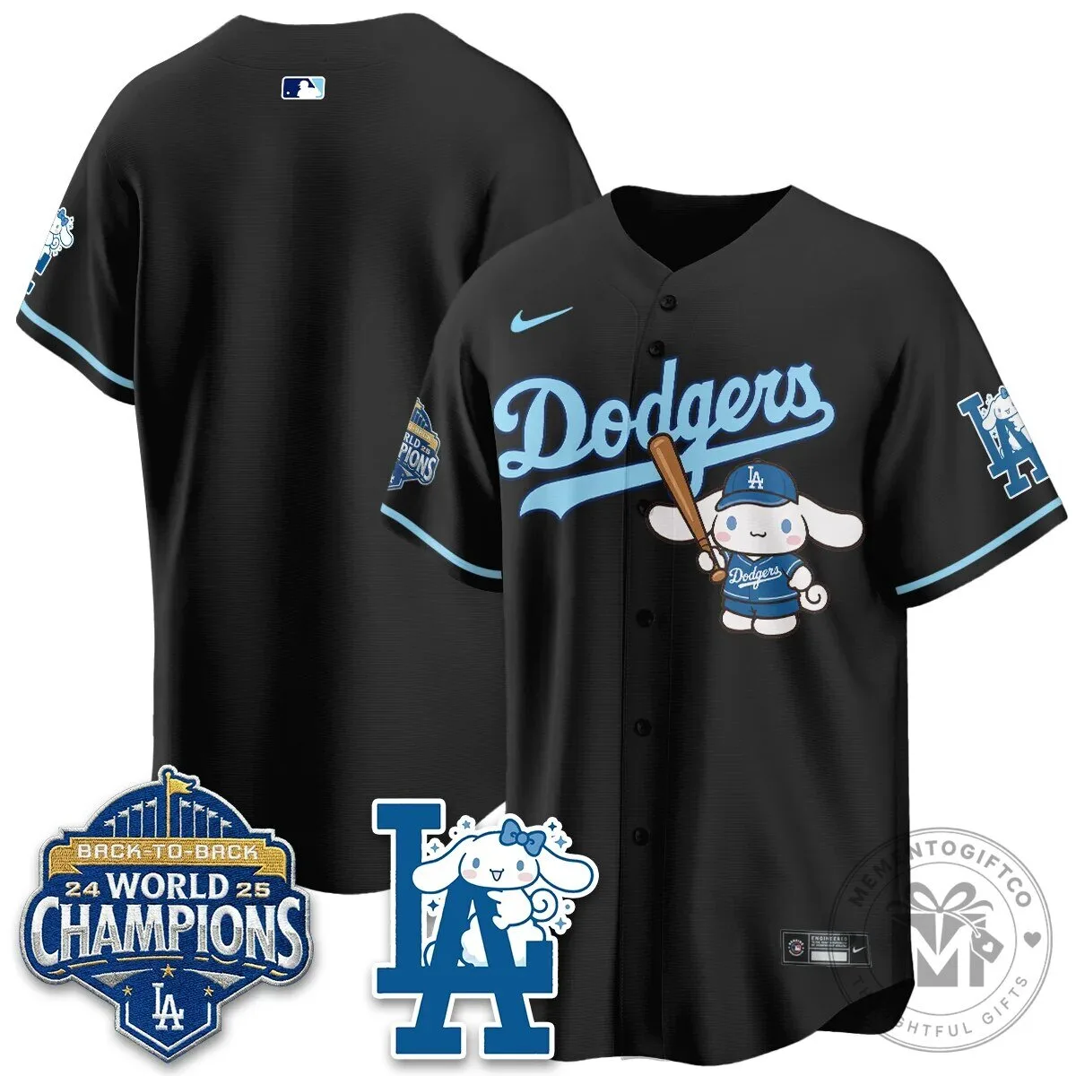 Los Angeles Dodgers Shohei Ohtani Cinnamoroll Edition Baseball Jersey 69 Los Angeles Dodgers Shohei Ohtani Cinnamoroll Edition Baseball Jersey