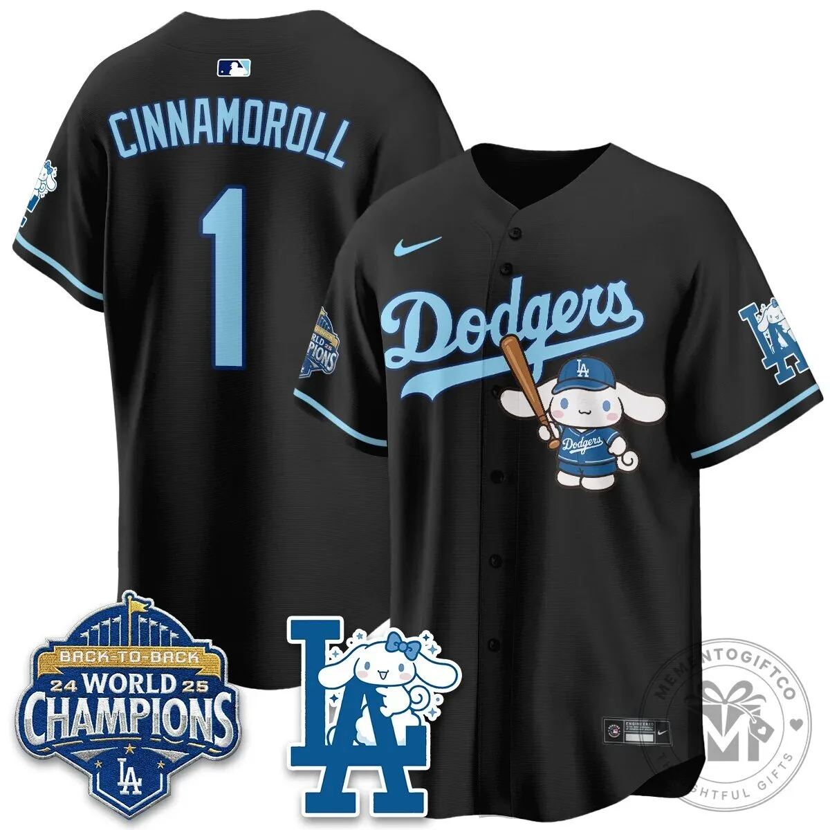 Los Angeles Dodgers Shohei Ohtani Cinnamoroll Edition Baseball Jersey 71 Los Angeles Dodgers Shohei Ohtani Cinnamoroll Edition Baseball Jersey