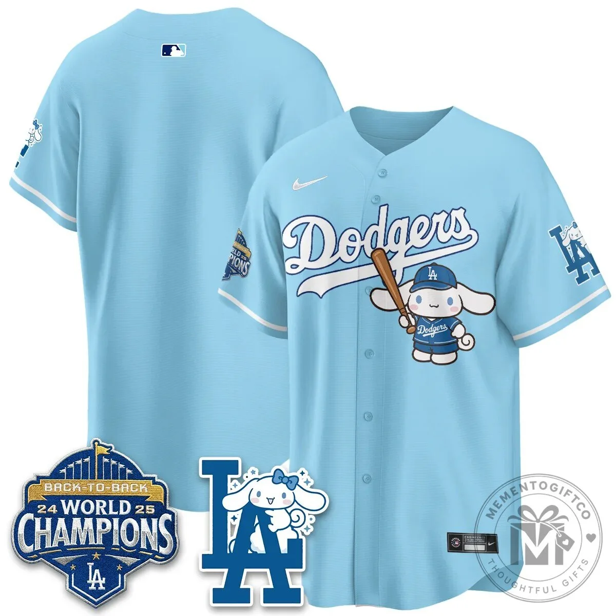Los Angeles Dodgers Shohei Ohtani Cinnamoroll Edition Baseball Jersey 79 Los Angeles Dodgers Shohei Ohtani Cinnamoroll Edition Baseball Jersey