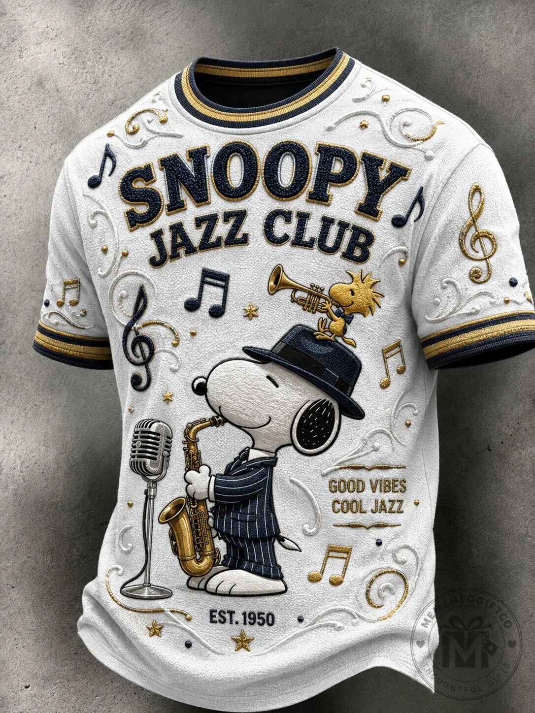 Snoopy Jazz Club Good Vibes Cool Jazz T-Shirt