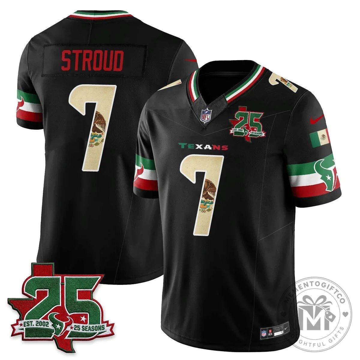 C.J. Stroud Houston Texans Jersey - 25 Seasons, Mexico Style Football Apparel