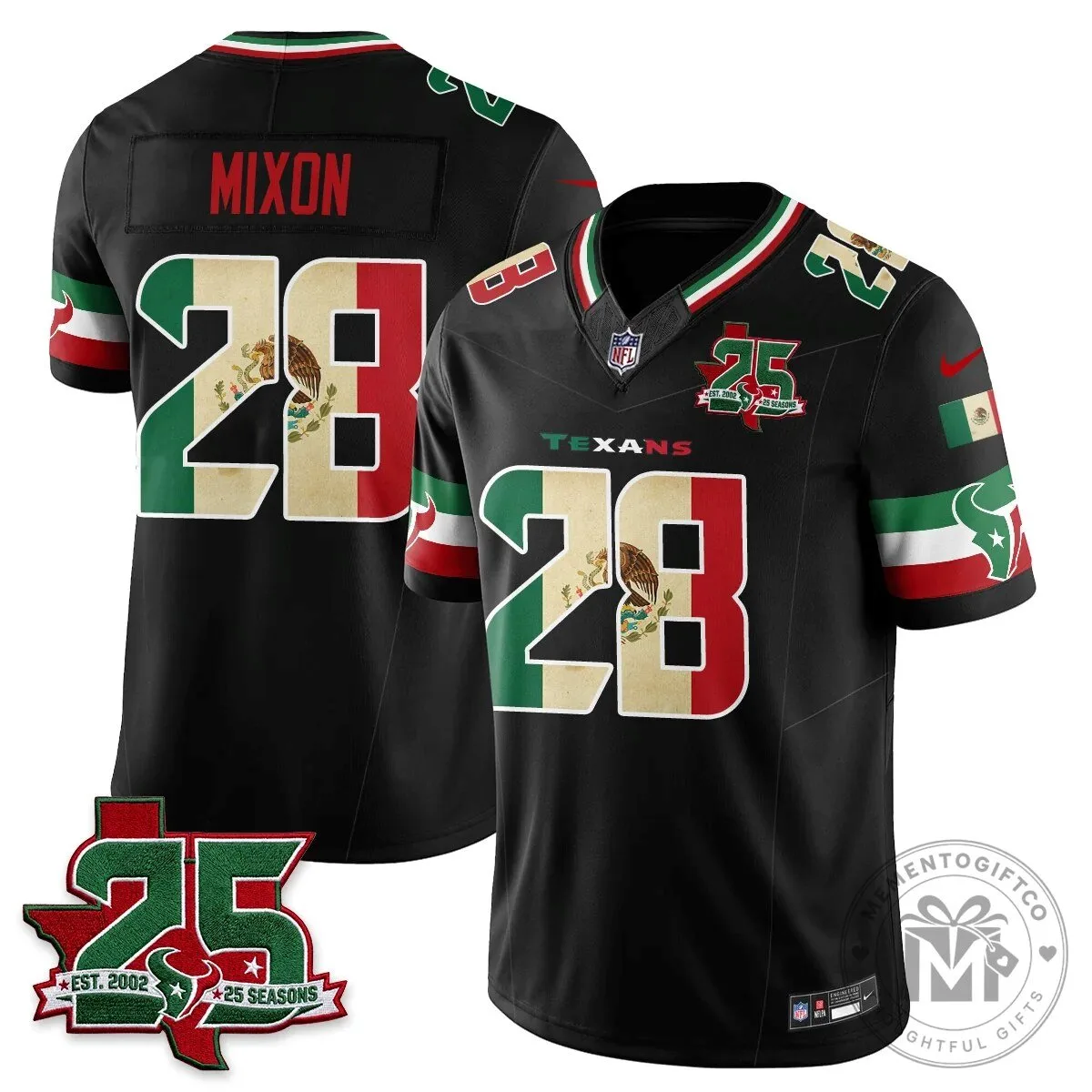 C.J. Stroud Houston Texans Jersey - 25 Seasons, Mexico Style Football Apparel 54 C.J. Stroud Houston Texans Jersey - 25 Seasons, Mexico Style Football Apparel