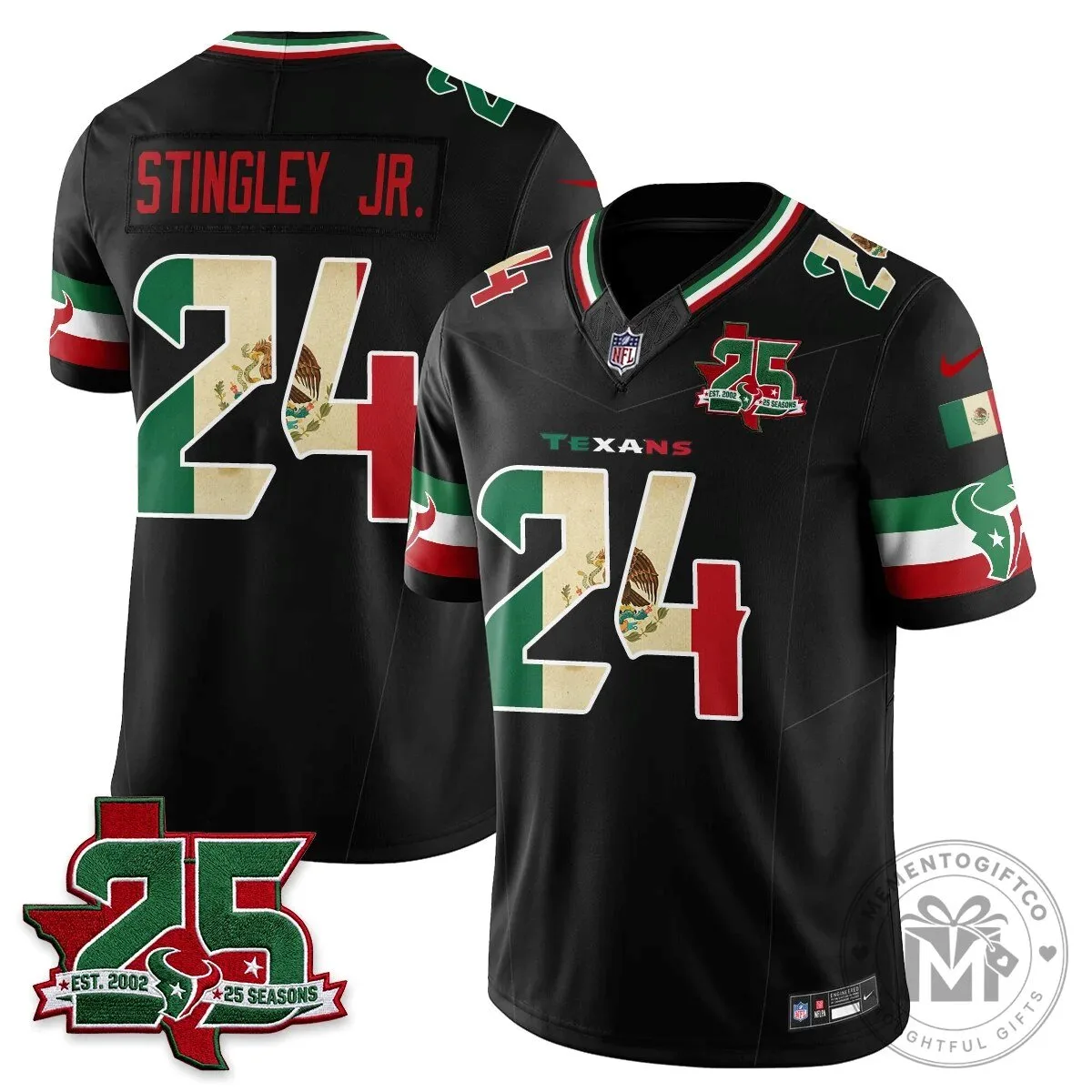 C.J. Stroud Houston Texans Jersey - 25 Seasons, Mexico Style Football Apparel 56 C.J. Stroud Houston Texans Jersey - 25 Seasons, Mexico Style Football Apparel