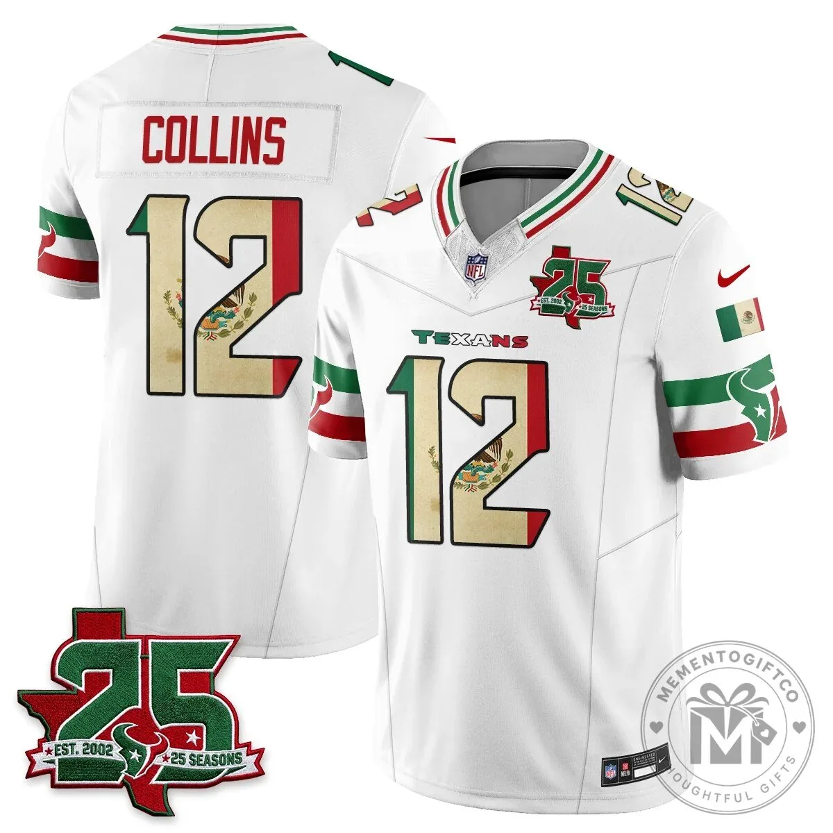 C.J. Stroud Houston Texans Jersey - 25 Seasons, Mexico Style Football Apparel 63 C.J. Stroud Houston Texans Jersey - 25 Seasons, Mexico Style Football Apparel