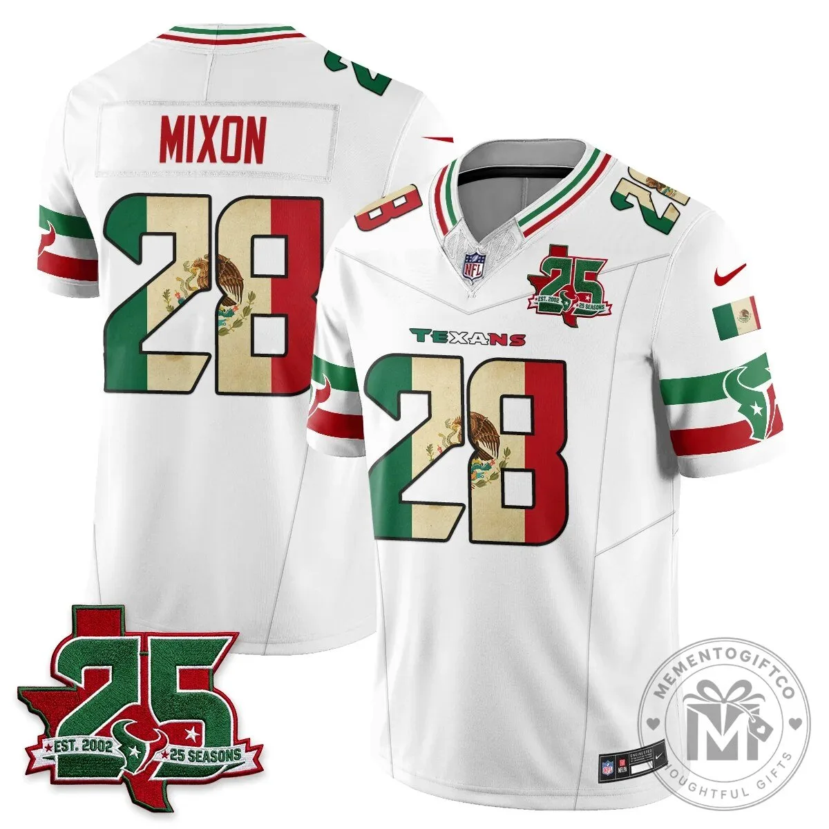 C.J. Stroud Houston Texans Jersey - 25 Seasons, Mexico Style Football Apparel 66 C.J. Stroud Houston Texans Jersey - 25 Seasons, Mexico Style Football Apparel