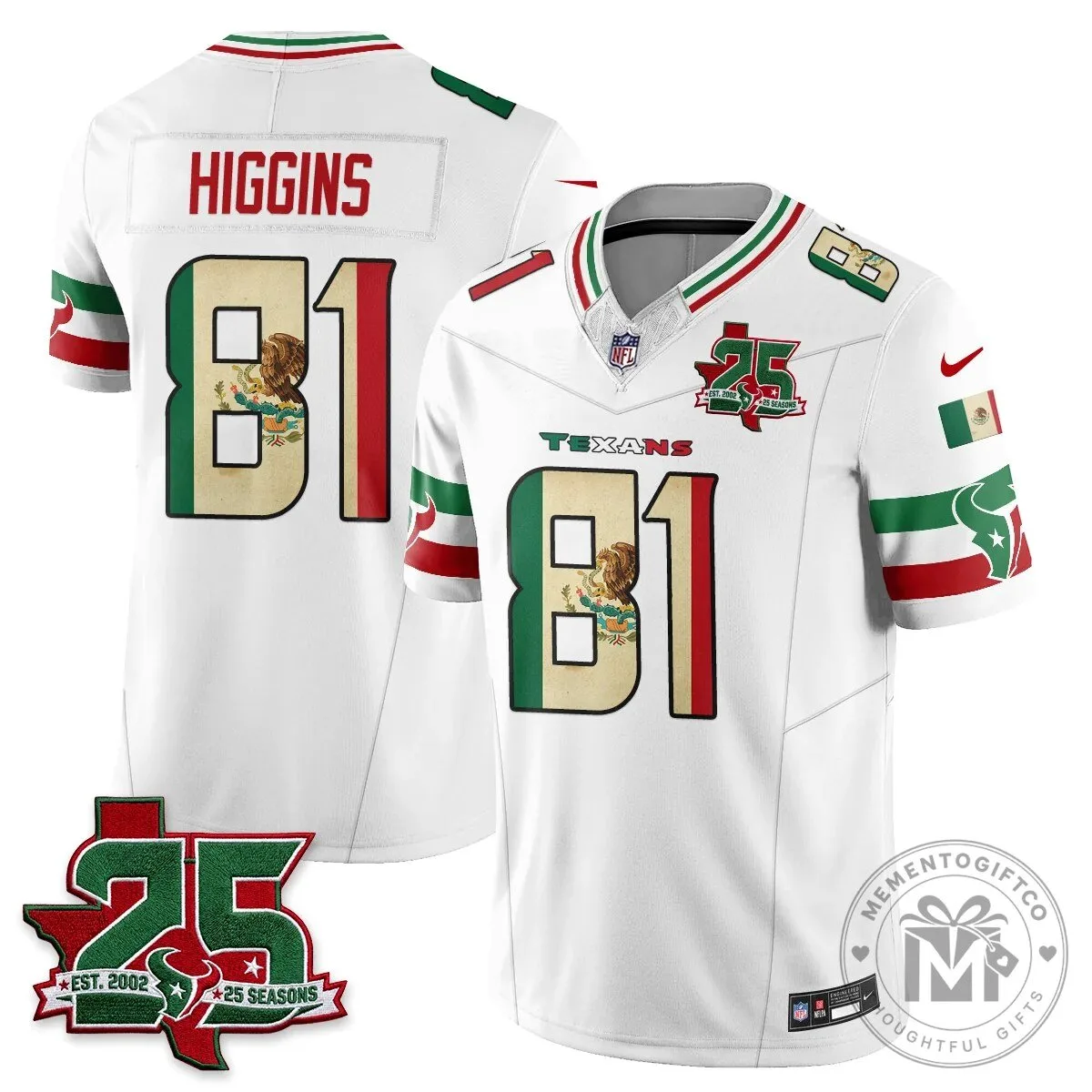 C.J. Stroud Houston Texans Jersey - 25 Seasons, Mexico Style Football Apparel 71 C.J. Stroud Houston Texans Jersey - 25 Seasons, Mexico Style Football Apparel