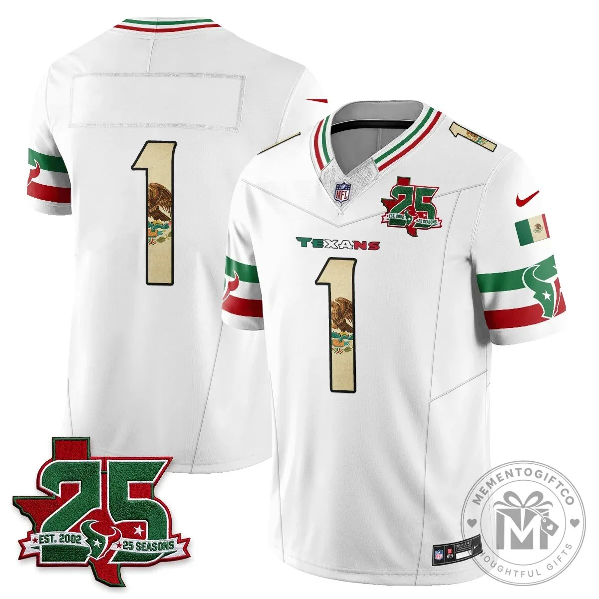 C.J. Stroud Houston Texans Jersey - 25 Seasons, Mexico Style Football Apparel 72 C.J. Stroud Houston Texans Jersey - 25 Seasons, Mexico Style Football Apparel