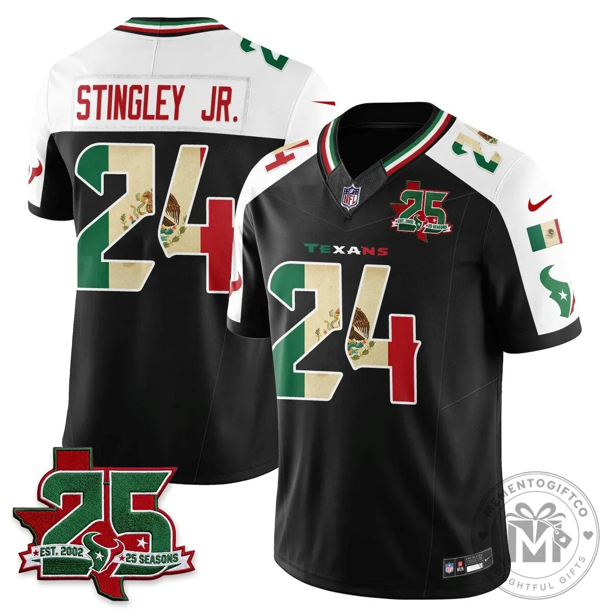 C.J. Stroud Houston Texans Jersey - 25 Seasons, Mexico Style Football Apparel 80 C.J. Stroud Houston Texans Jersey - 25 Seasons, Mexico Style Football Apparel