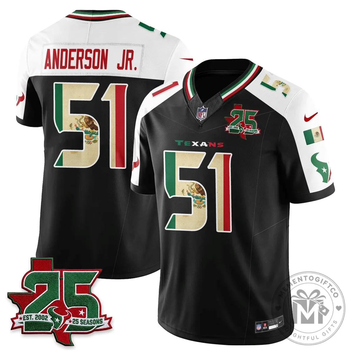 C.J. Stroud Houston Texans Jersey - 25 Seasons, Mexico Style Football Apparel 81 C.J. Stroud Houston Texans Jersey - 25 Seasons, Mexico Style Football Apparel