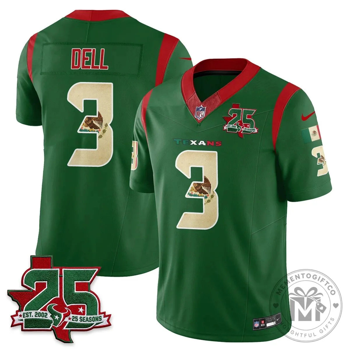 C.J. Stroud Houston Texans Jersey - 25 Seasons, Mexico Style Football Apparel 91 C.J. Stroud Houston Texans Jersey - 25 Seasons, Mexico Style Football Apparel