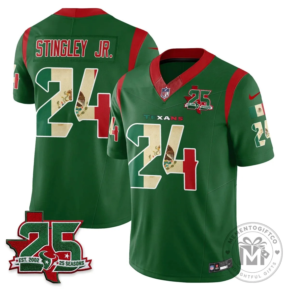C.J. Stroud Houston Texans Jersey - 25 Seasons, Mexico Style Football Apparel 92 C.J. Stroud Houston Texans Jersey - 25 Seasons, Mexico Style Football Apparel