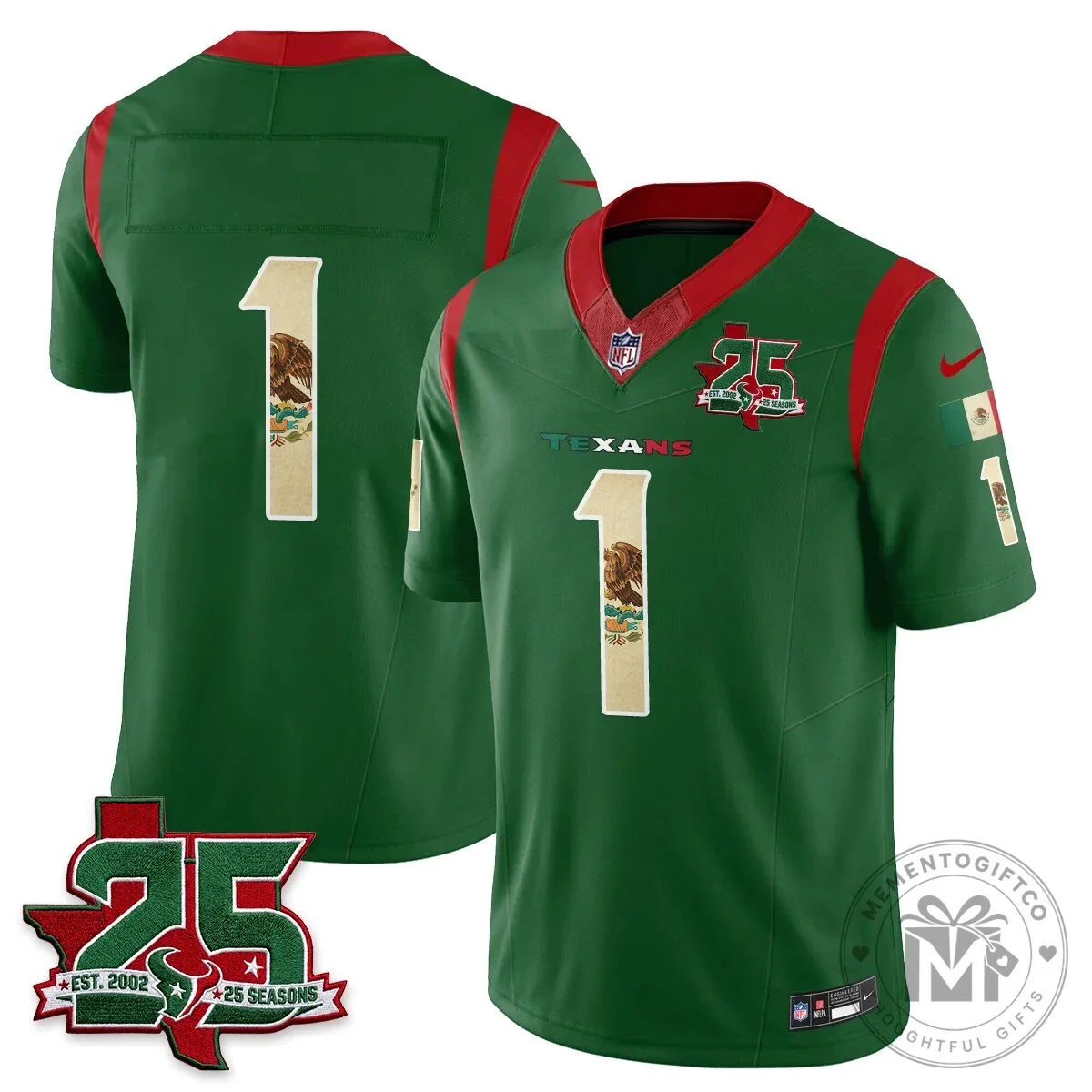 C.J. Stroud Houston Texans Jersey - 25 Seasons, Mexico Style Football Apparel 96 C.J. Stroud Houston Texans Jersey - 25 Seasons, Mexico Style Football Apparel