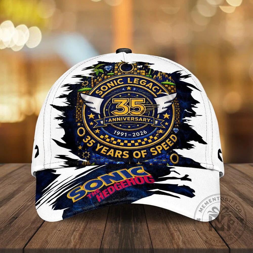Sonic The Hedgehog 35th Anniversary Classic Baseball Cap Hat