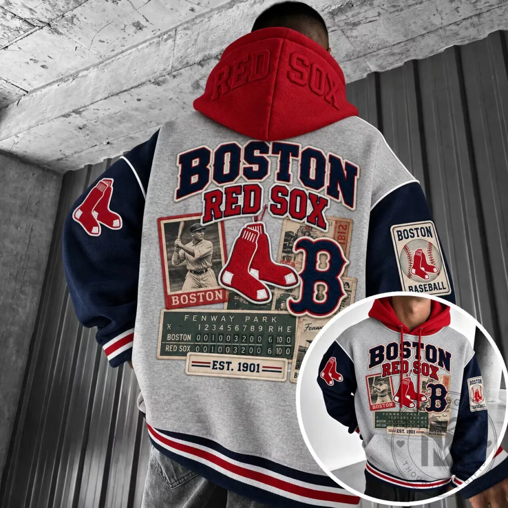 Boston Red Sox Fenway Park Baseball Scoreboard Hoodie Boston Red Sox Fenway Park Baseball Scoreboard Hoodie