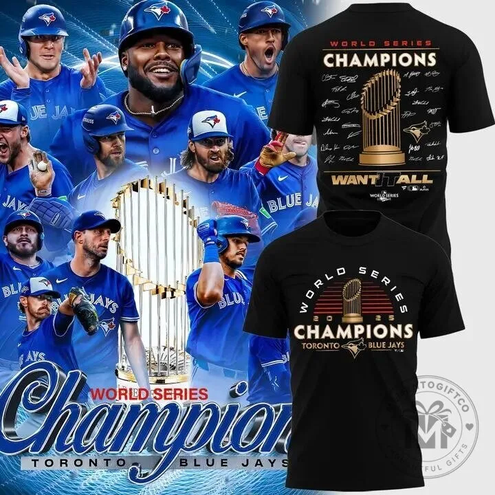 Toronto Blue Jays World Series Champions 2025 T-Shirt for Fans
