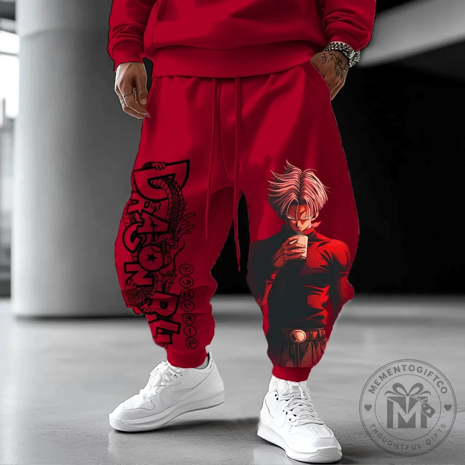 Dragon Ball Z Trunks Super Saiyan Red Baggy Sweatpants
