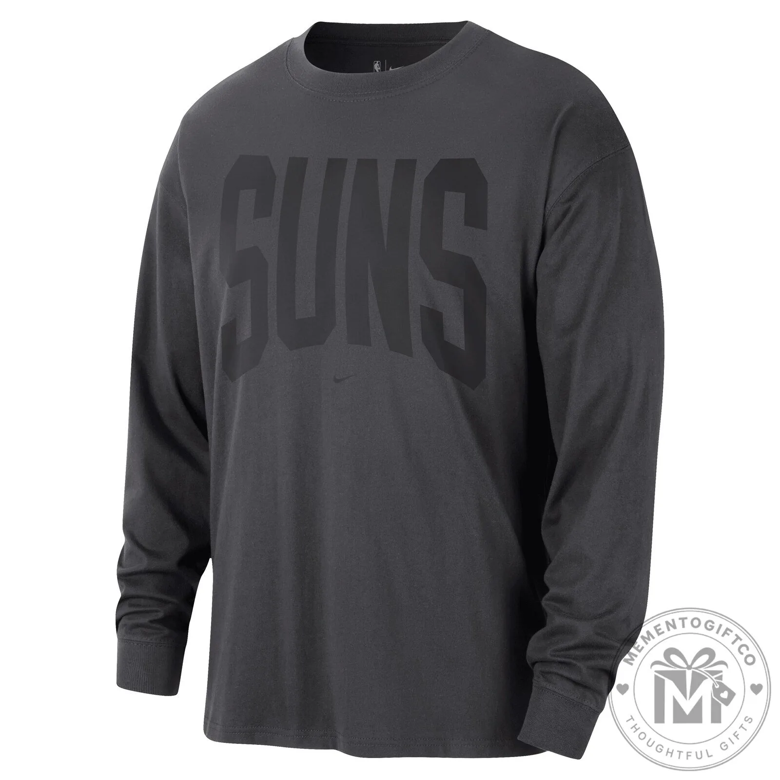 Phoenix Suns Shirt Nike Charcoal Long Sleeve T-Shirt