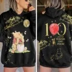 Winnie the Pooh 100 Years Celebration Black Graphic T-Shirt 8 Winnie the Pooh 100 Years Celebration Black Graphic T-Shirt