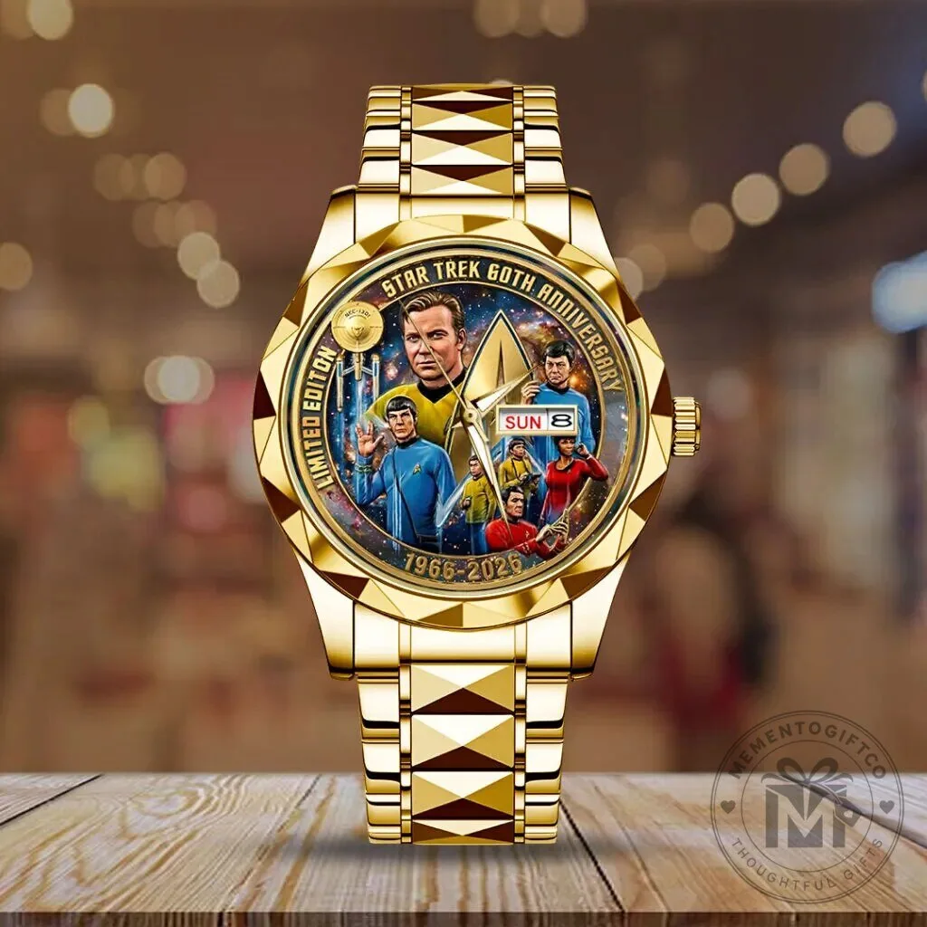 Limited Edition Gold Quartz Watch for the 60th Anniversary of Star Trek 8 Limited Edition Gold Quartz Watch for the 60th Anniversary of Star Trek