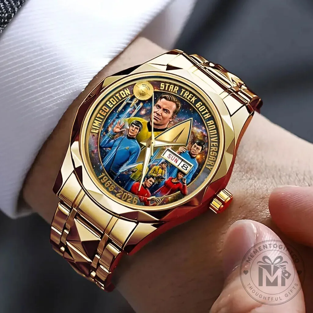 Limited Edition Gold Quartz Watch for the 60th Anniversary of Star Trek 9 Limited Edition Gold Quartz Watch for the 60th Anniversary of Star Trek