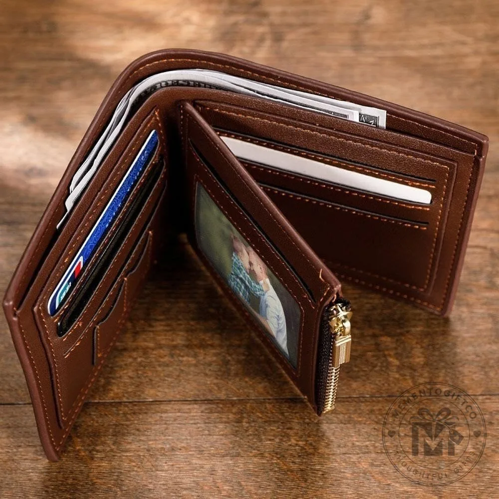Tesla Custom Name Brown Leather Wallet 11 Tesla Custom Name Brown Leather Wallet