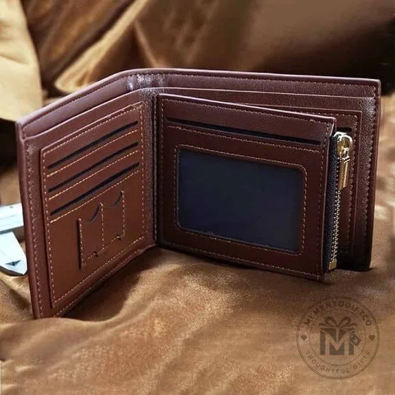 Tesla Custom Name Brown Leather Wallet 12 Tesla Custom Name Brown Leather Wallet