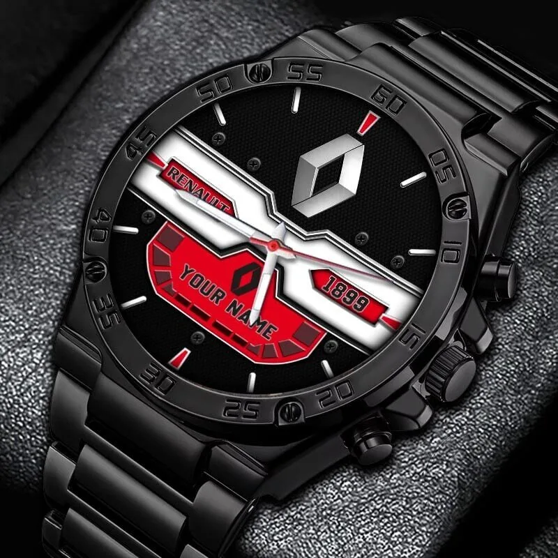 Renault Custom Name Black Stainless Steel Watch for Men and Women 14 Renault Custom Name Black Stainless Steel Watch for Men and Women