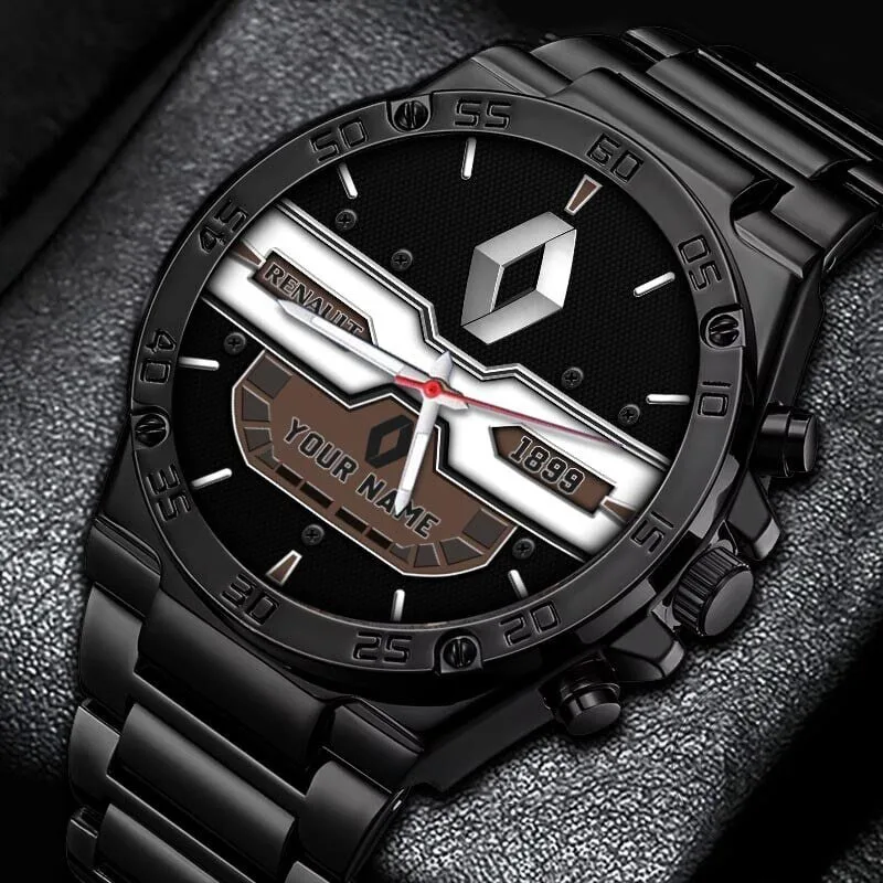 Renault Custom Name Black Stainless Steel Watch for Men and Women 16 Renault Custom Name Black Stainless Steel Watch for Men and Women