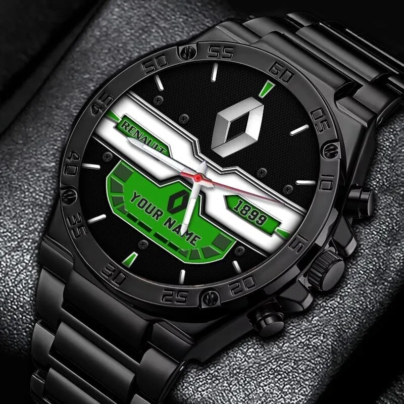 Renault Custom Name Black Stainless Steel Watch for Men and Women 18 Renault Custom Name Black Stainless Steel Watch for Men and Women