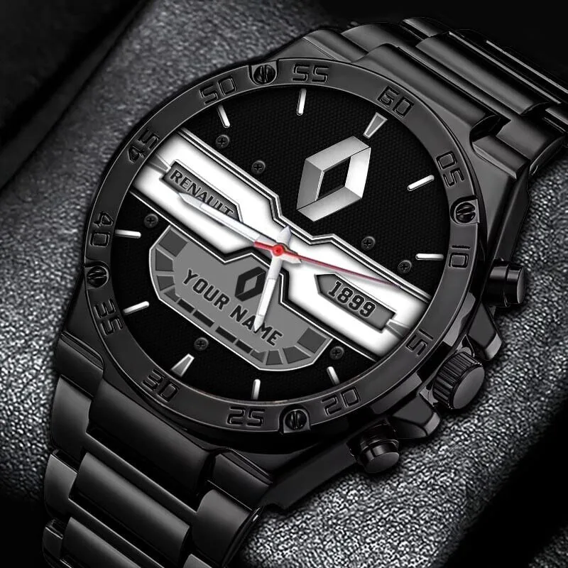 Renault Custom Name Black Stainless Steel Watch for Men and Women 19 Renault Custom Name Black Stainless Steel Watch for Men and Women