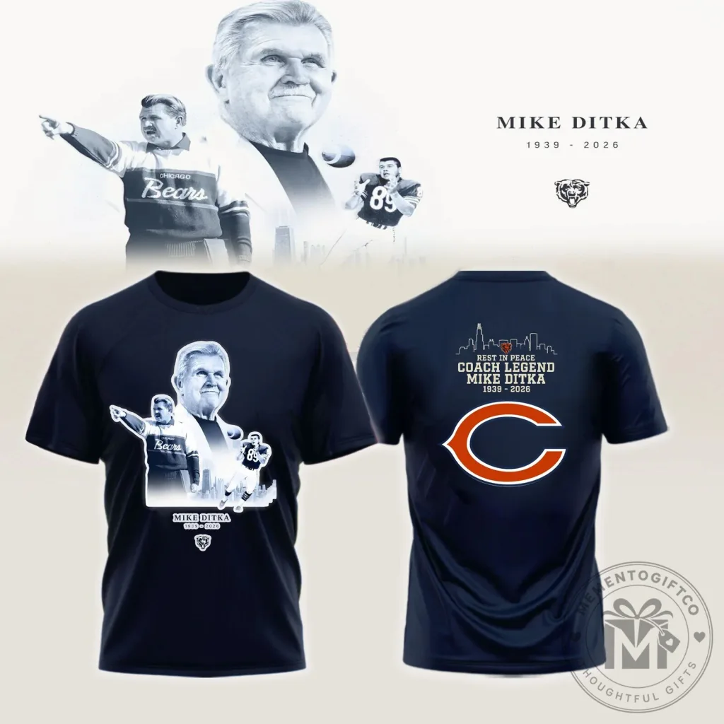 Mike Ditka Chicago Bears In Loving Memory Coach Legend Football T-Shirt Mike Ditka Chicago Bears In Loving Memory Coach Legend Football T-Shirt