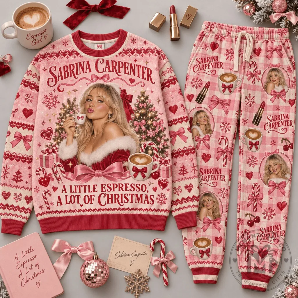 Sabrina Carpenter A Little Espresso A Lot of Christmas Ugly Sweater Sabrina Carpenter A Little Espresso A Lot of Christmas Ugly Sweater