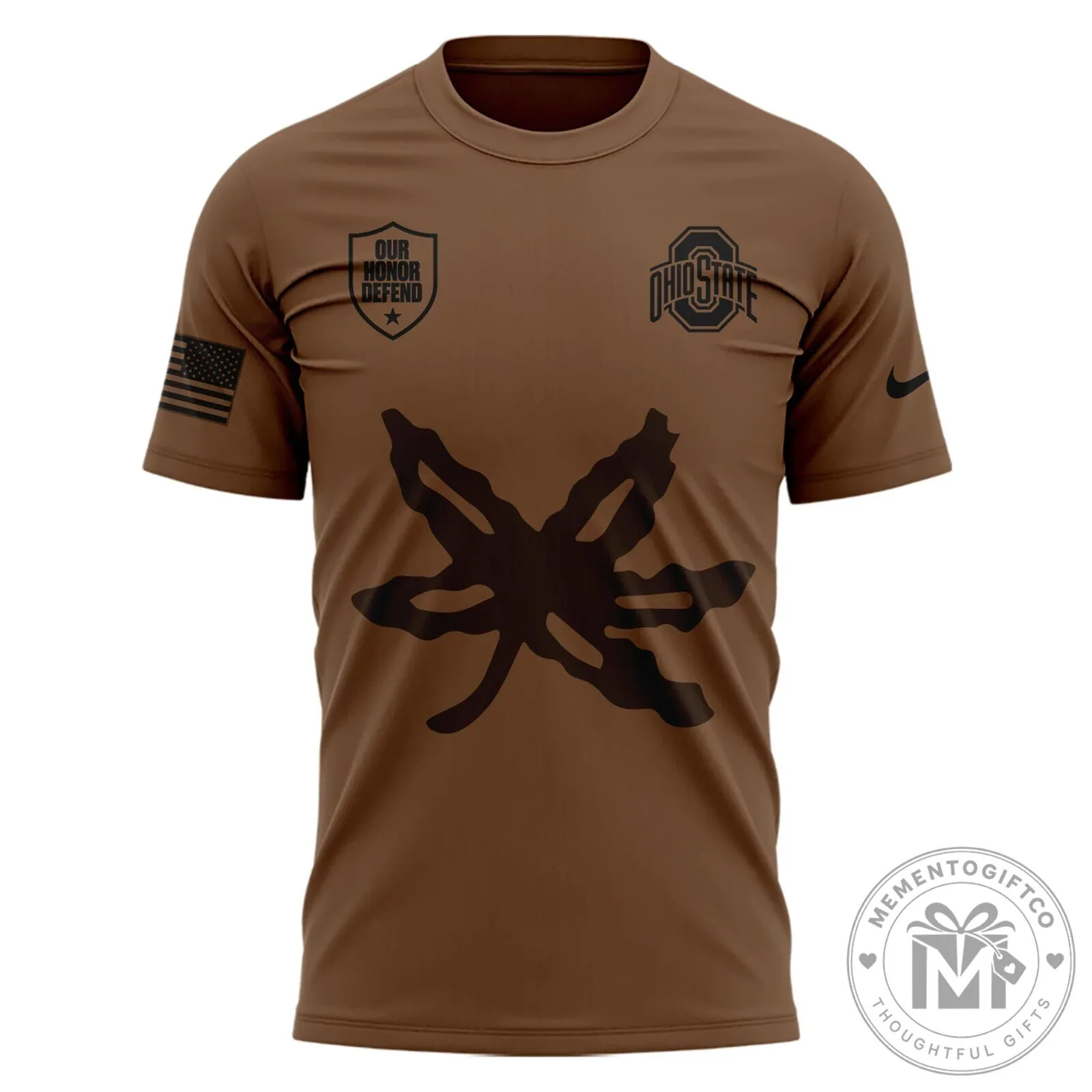 Ohio State Buckeyes Military Appreciation Our Honor Defend Football T-Shirt 8 Ohio State Buckeyes Military Appreciation Our Honor Defend Football T-Shirt