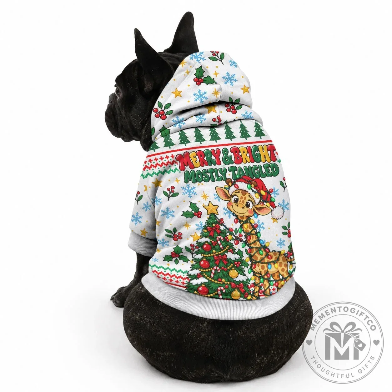 Cute Christmas Giraffe Lights Pet Hoodie Funny Tall Tangled Animal Santa Hat Dog Hoodie 10 Cute Christmas Giraffe Lights Pet Hoodie Funny Tall Tangled Animal Santa Hat Dog Hoodie