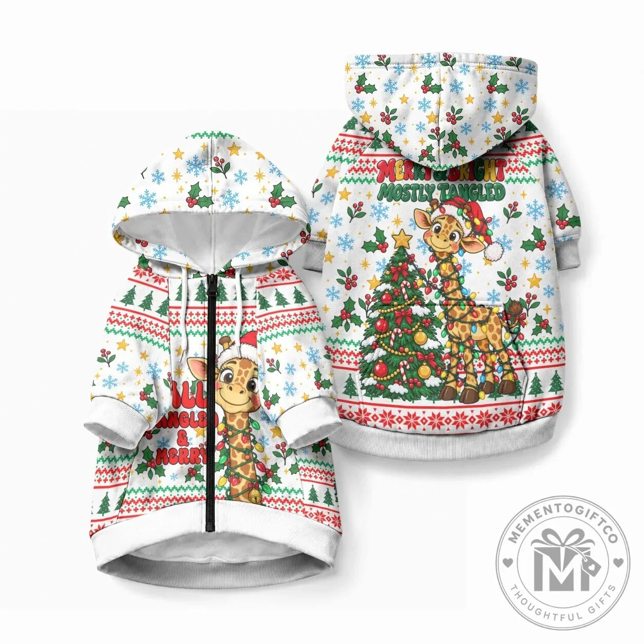 Cute Christmas Giraffe Lights Pet Hoodie Funny Tall Tangled Animal Santa Hat Dog Hoodie 12 Cute Christmas Giraffe Lights Pet Hoodie Funny Tall Tangled Animal Santa Hat Dog Hoodie
