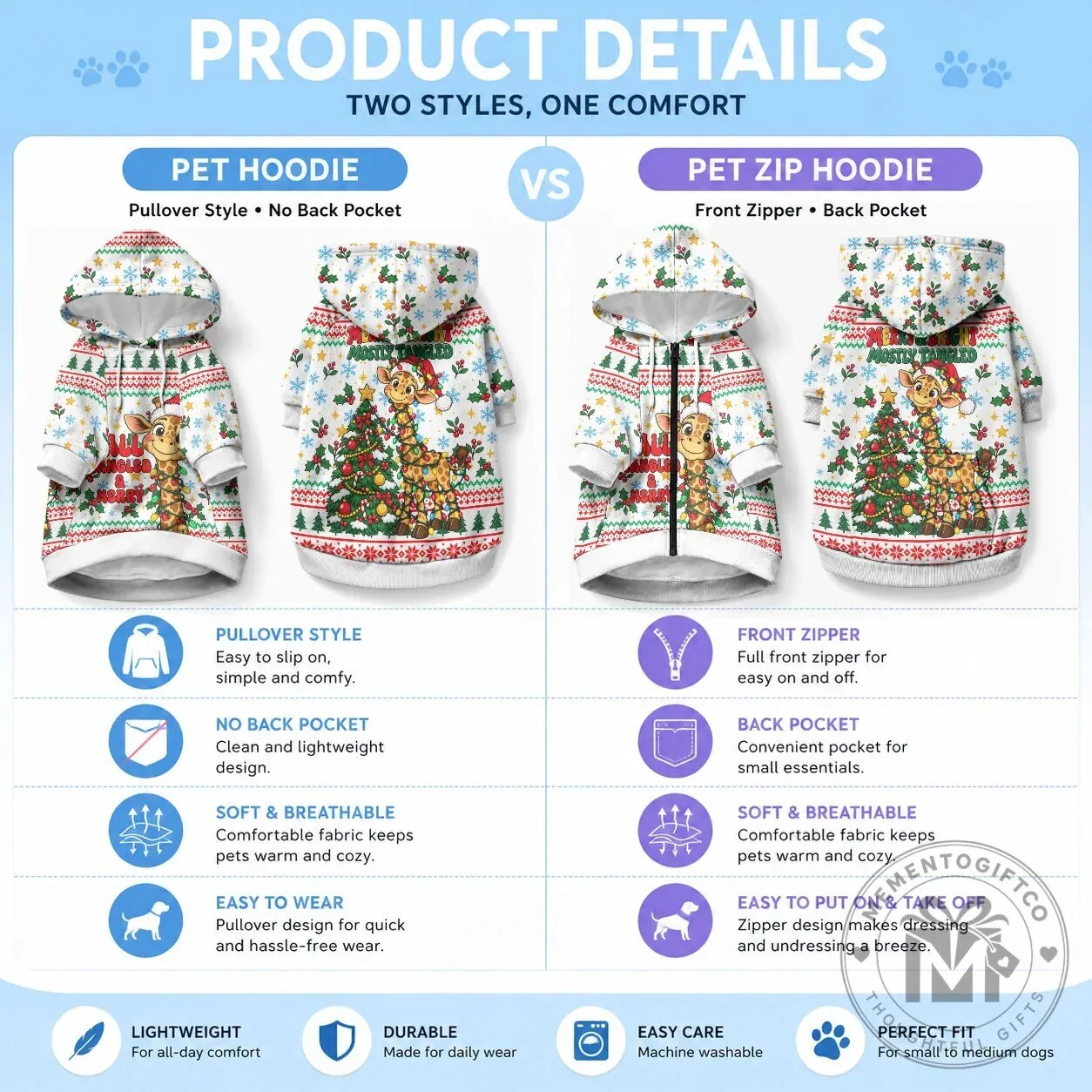 Cute Christmas Giraffe Lights Pet Hoodie Funny Tall Tangled Animal Santa Hat Dog Hoodie 13 Cute Christmas Giraffe Lights Pet Hoodie Funny Tall Tangled Animal Santa Hat Dog Hoodie