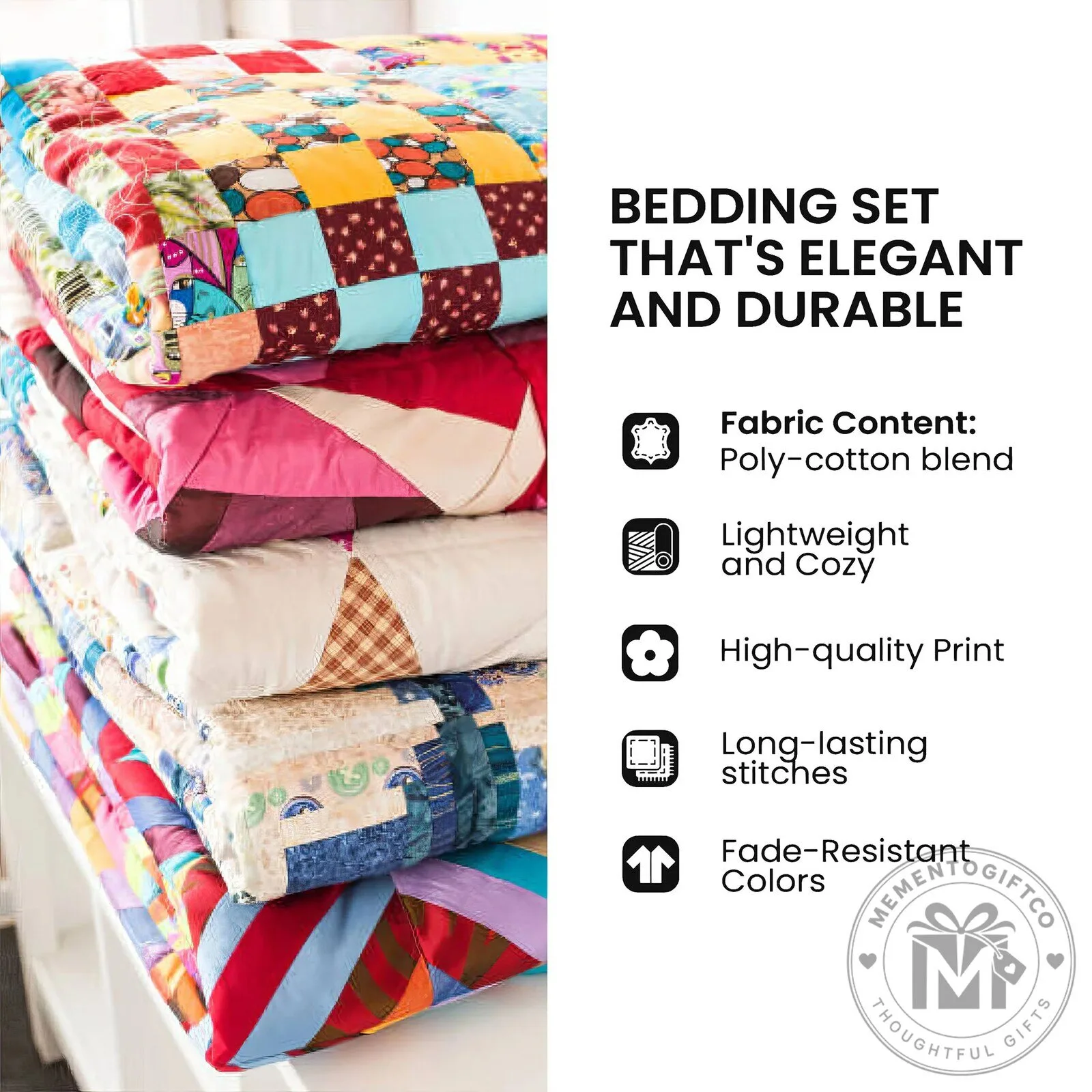 Cozy Fireplace Santa Claus Christmas Quilted Bedding Set 11 Cozy Fireplace Santa Claus Christmas Quilted Bedding Set