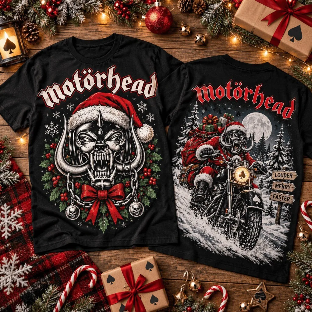 Motörhead Snaggletooth Warpig Santa Christmas Holiday Heavy Metal T-Shirt Motörhead Snaggletooth Warpig Santa Christmas Holiday Heavy Metal T-Shirt