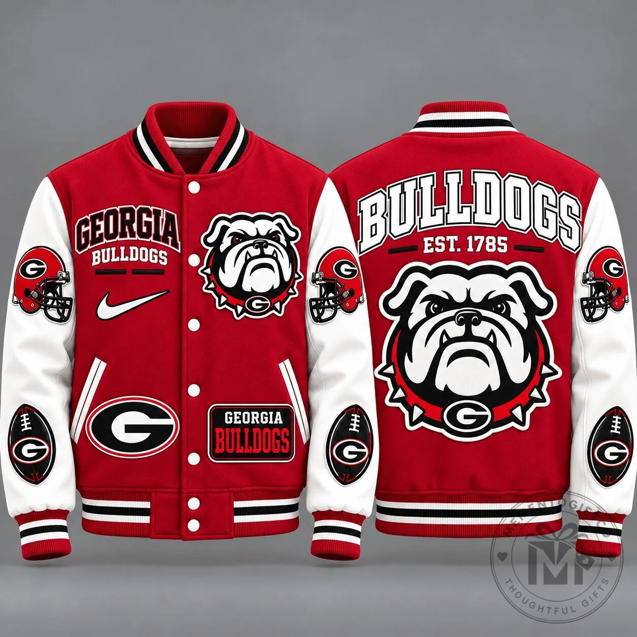 Georgia Bulldogs NCAA Football Varsity Letterman Jacket