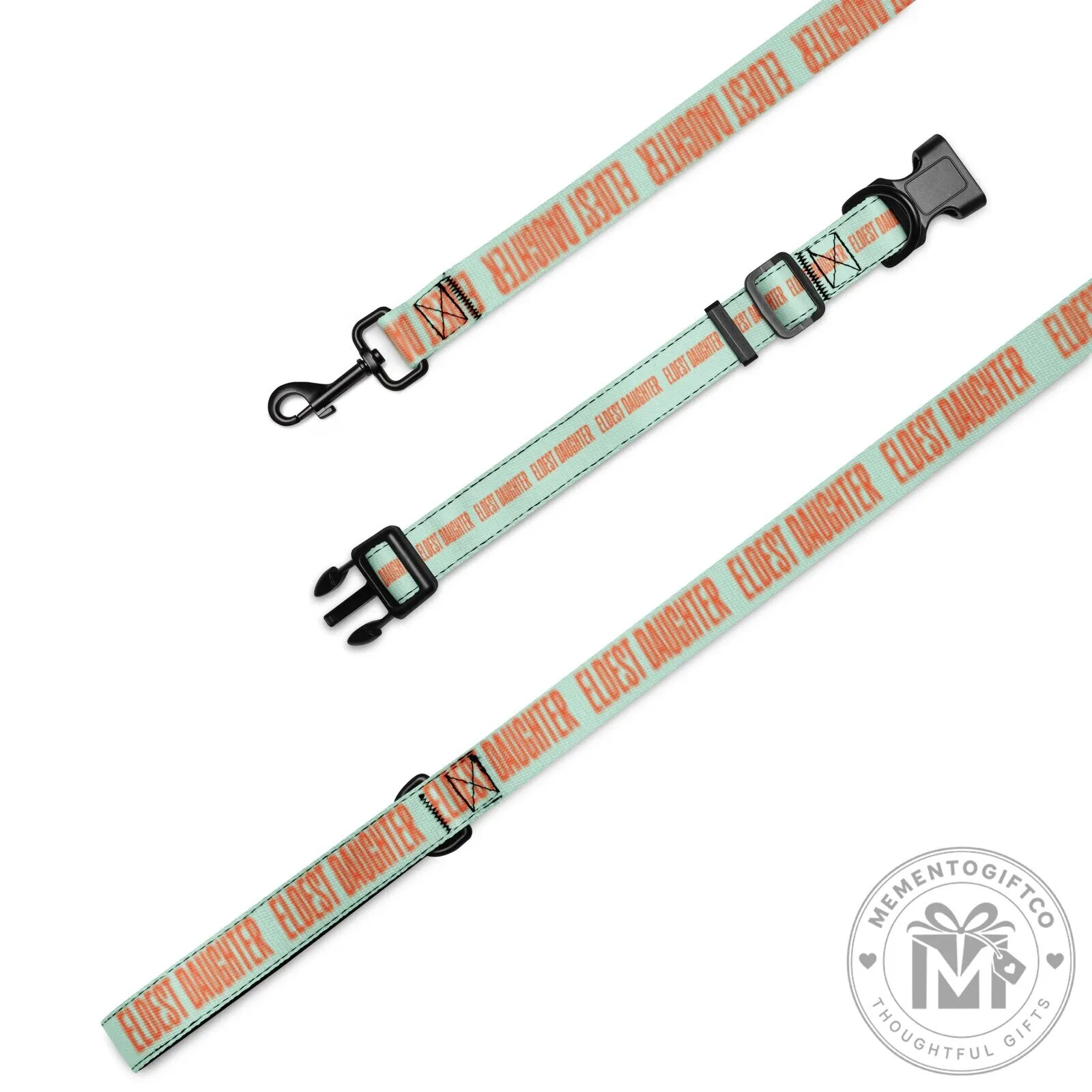 Eldest Daughter Mint Green Pet Collar and Leash Set 5 Eldest Daughter Mint Green Pet Collar and Leash Set