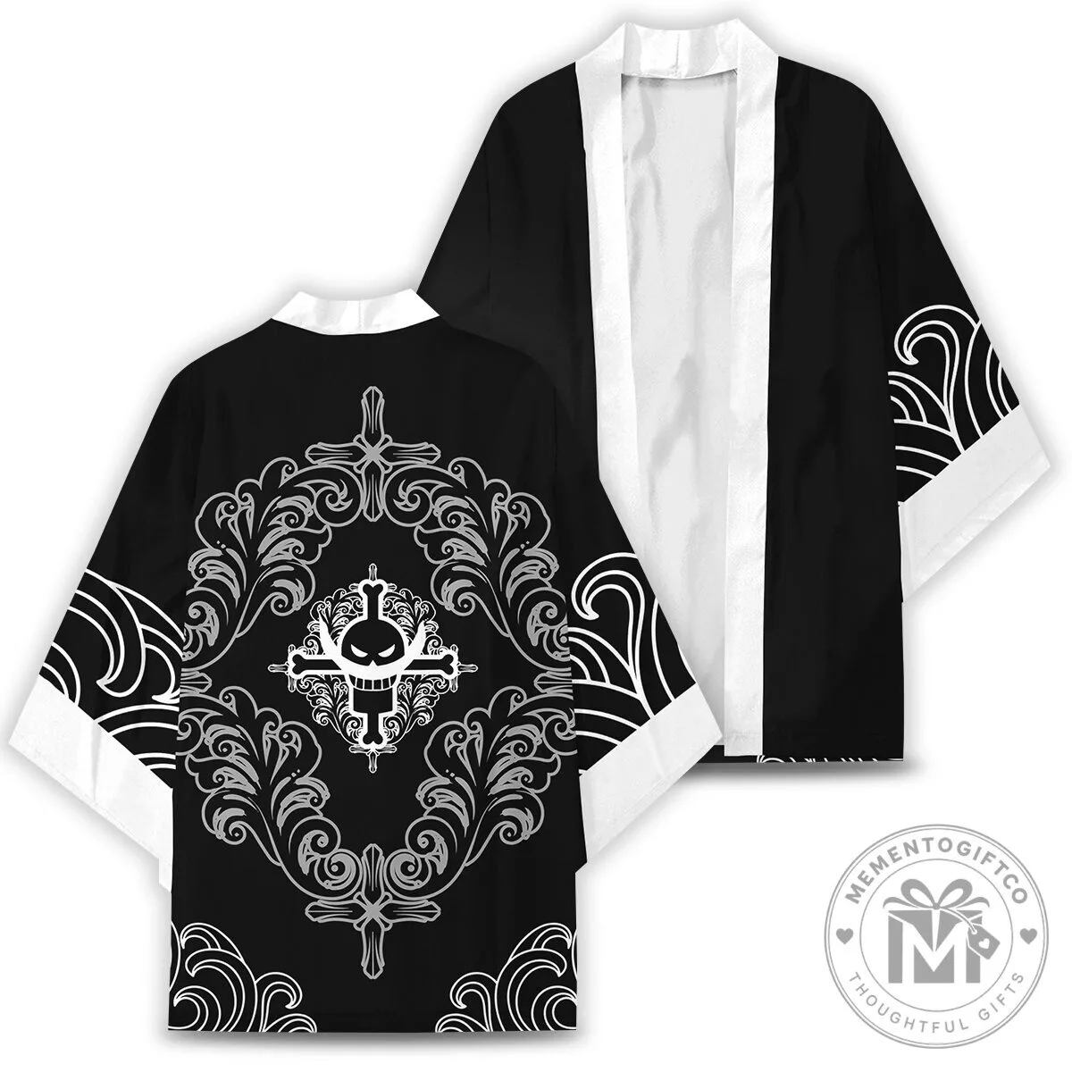 One Piece Whitebeard Pirates Jolly Roger Kimono Cardigan