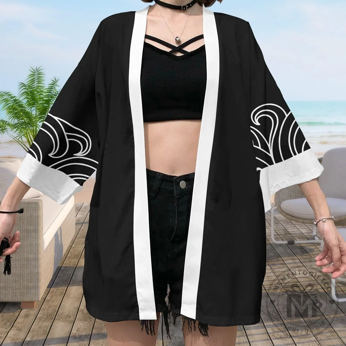 One Piece Whitebeard Pirates Jolly Roger Kimono Cardigan 16 One Piece Whitebeard Pirates Jolly Roger Kimono Cardigan