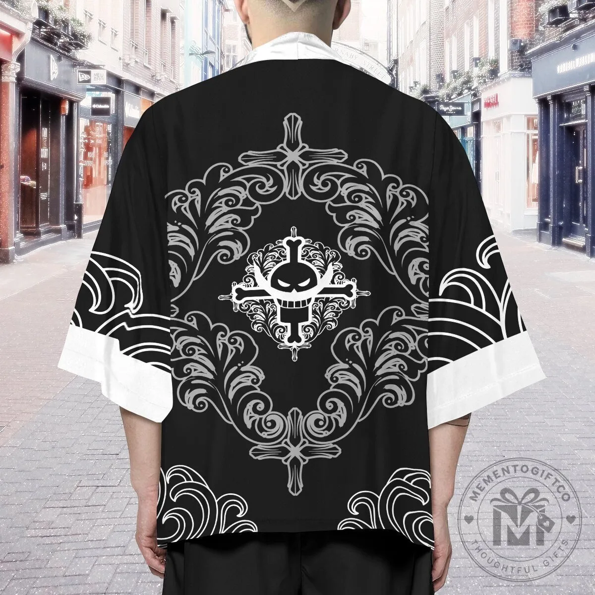 One Piece Whitebeard Pirates Jolly Roger Kimono Cardigan 19 One Piece Whitebeard Pirates Jolly Roger Kimono Cardigan