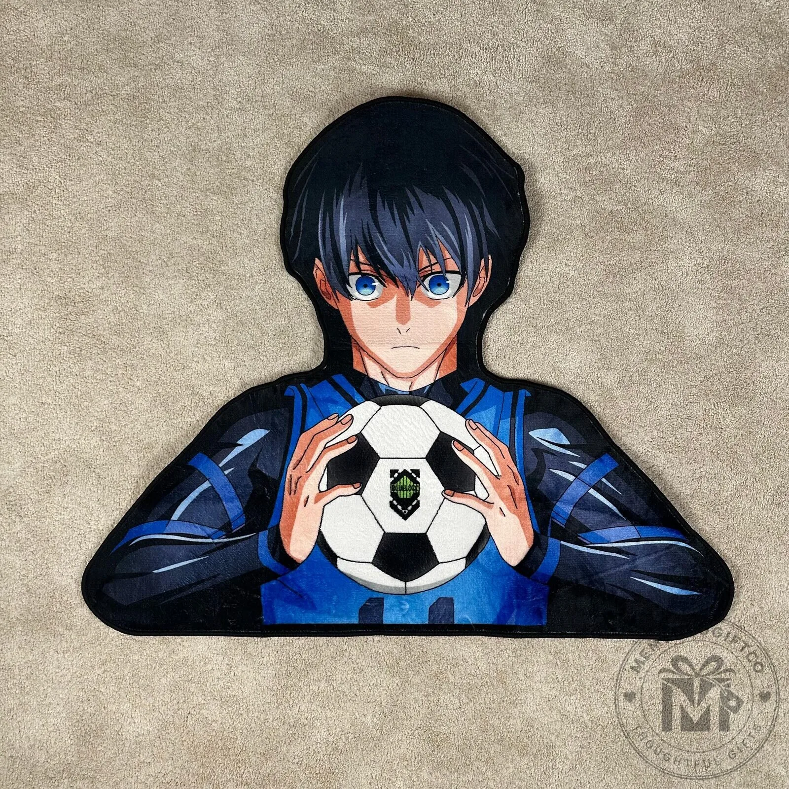 Blue Lock Yoichi Isagi Anime Soccer Player Character Area Rug