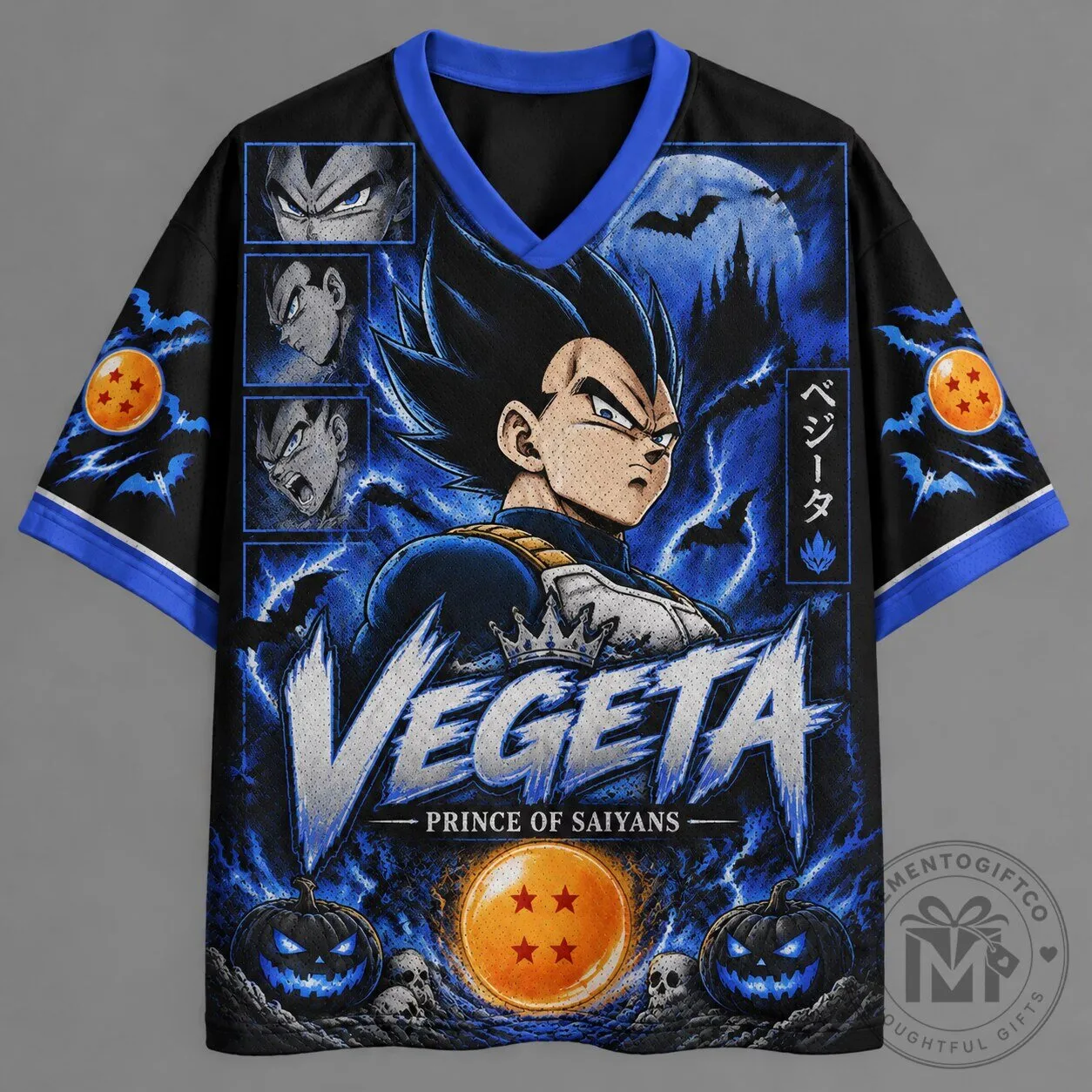 Dragon Ball Z Vegeta Prince of Saiyans Halloween Anime Jersey Shirt