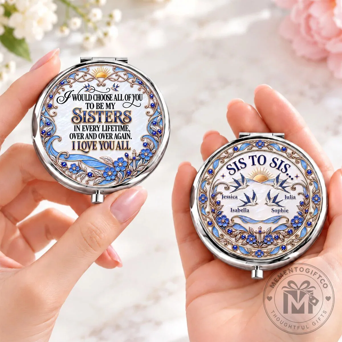 Personalized Sisters Chosen In Every Lifetime Compact Mirror 9 Personalized Sisters Chosen In Every Lifetime Compact Mirror
