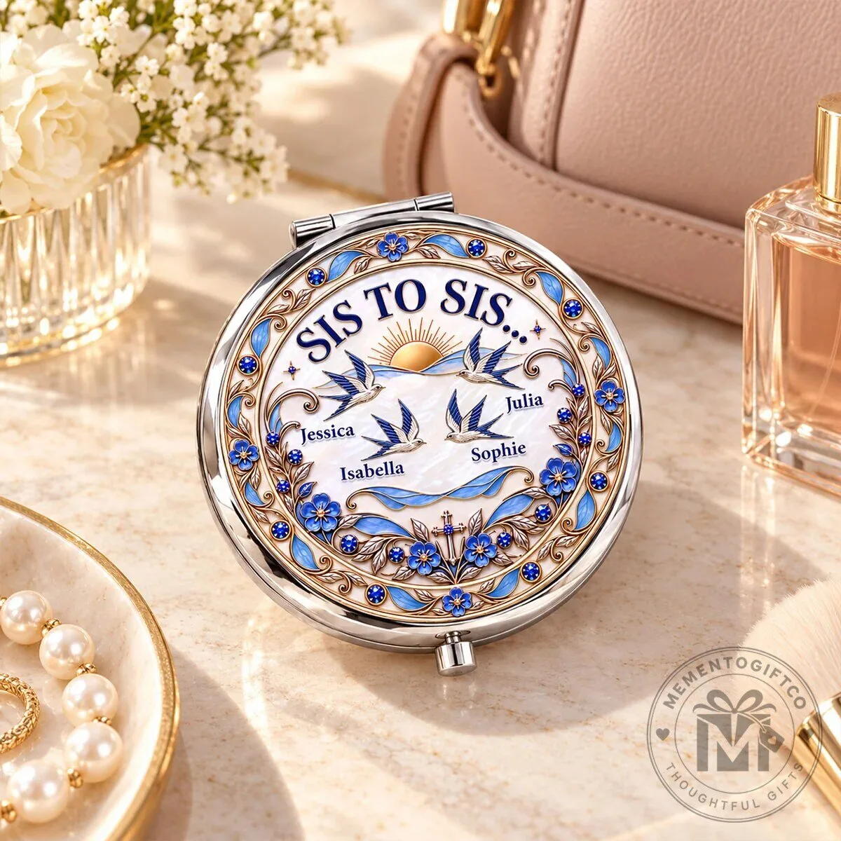 Personalized Sisters Chosen In Every Lifetime Compact Mirror 11 Personalized Sisters Chosen In Every Lifetime Compact Mirror